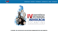 Desktop Screenshot of conferencia.oabto.org.br
