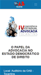 Mobile Screenshot of conferencia.oabto.org.br