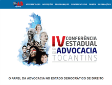 Tablet Screenshot of conferencia.oabto.org.br